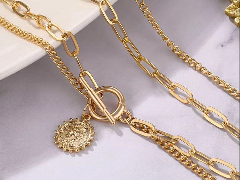 Diamante By Soeurs Coin Layered Neck Chain Main image