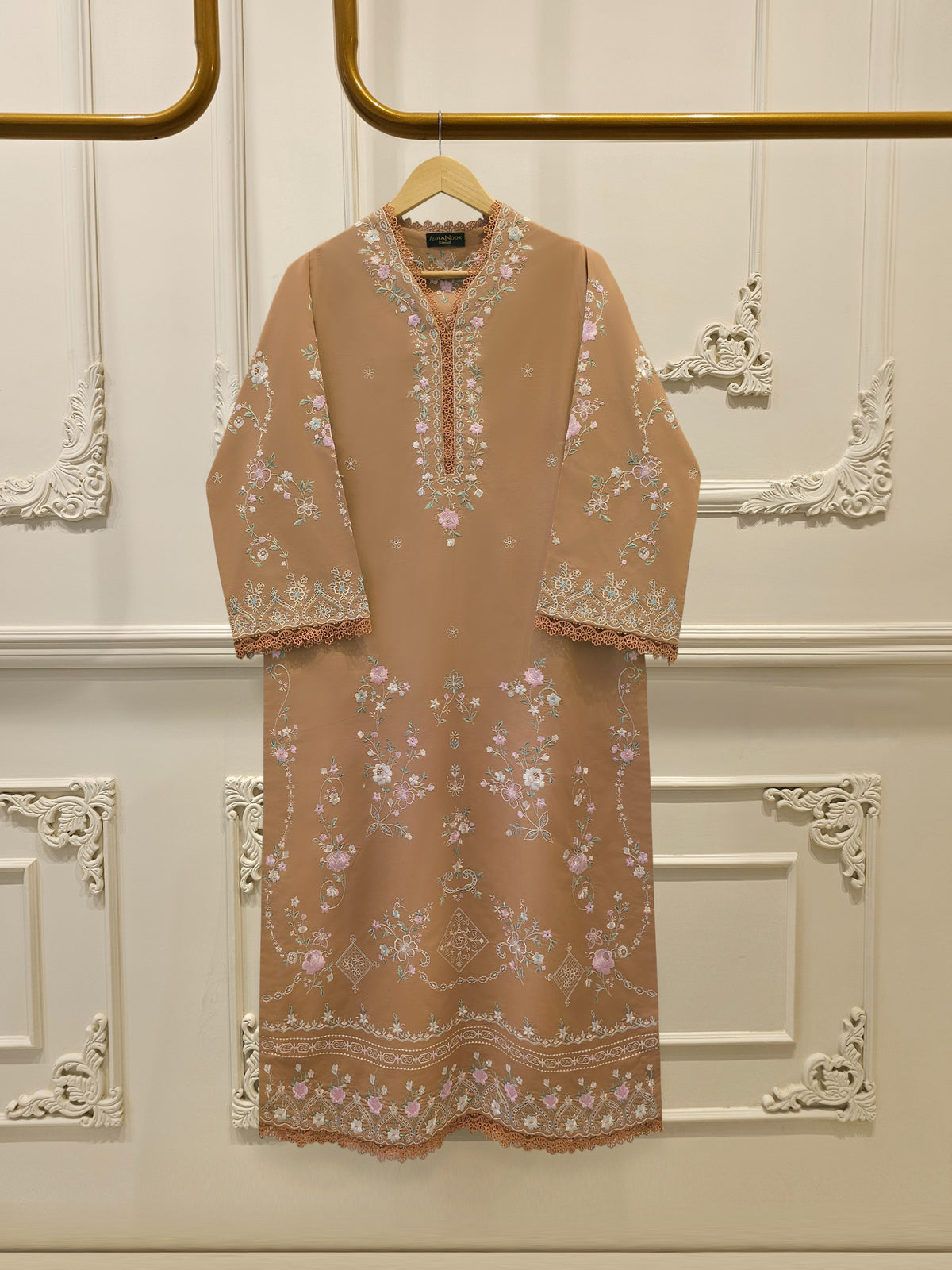 2 Piece - Embroidered Cambric Suit S114126
