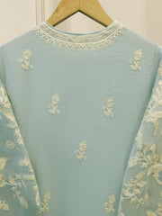 3 Piece - Pure Embroidered Cotton Net Suit S114125