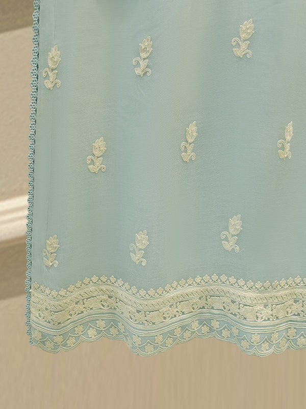 3 Piece - Pure Embroidered Cotton Net Suit S114125
