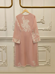 2 Piece - Pure Embroidered Cotton Net Suit S114153