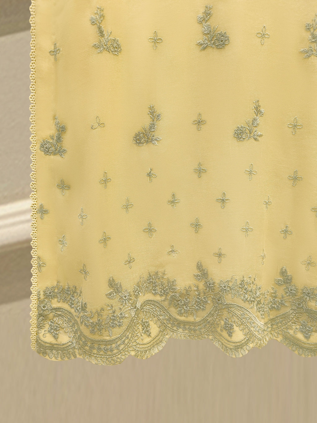 3 Piece - Pure Embroidered Cotton Net Suit S114155