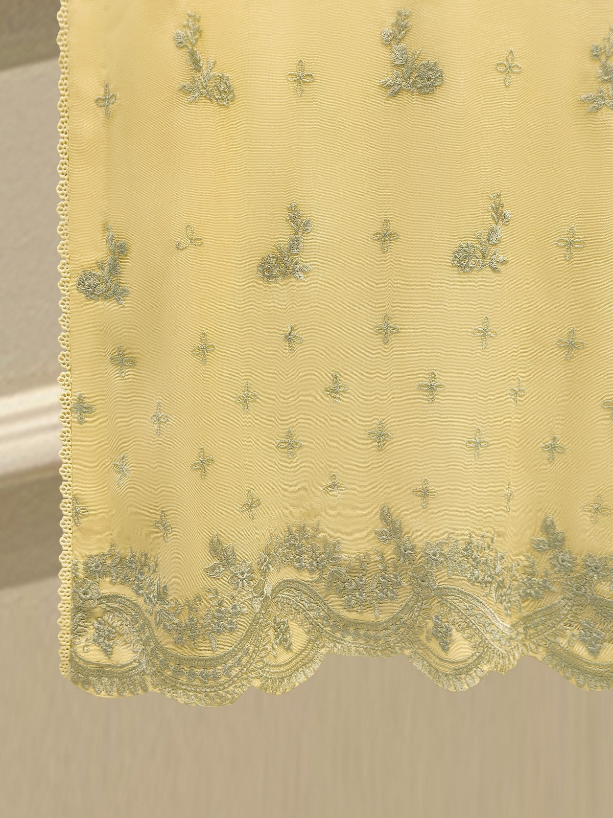 3 Piece - Pure Embroidered Cotton Net Suit S114155