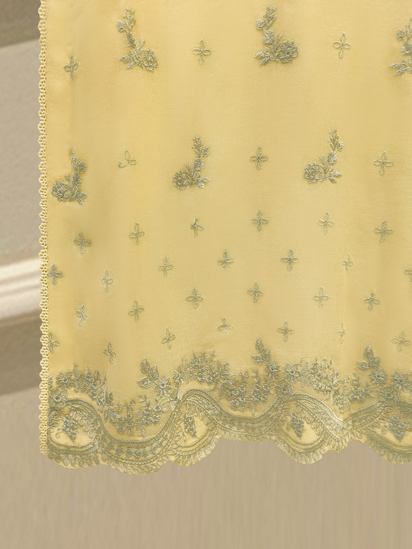 3 Piece - Pure Embroidered Cotton Net Suit S114155