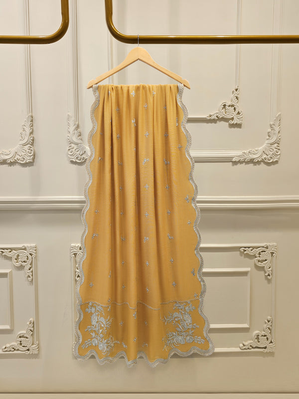 3 Piece - Pure Embroidered Cotton Net Suit S114155