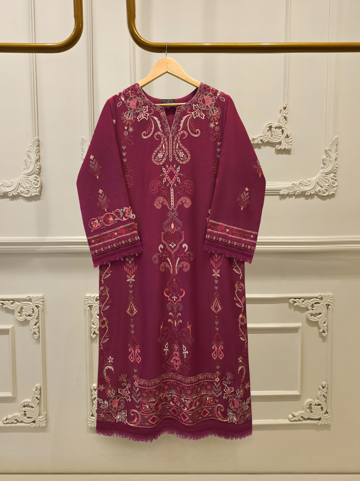2 Piece - Embroidered Kora Cotton Suit  S114173