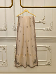 3 Piece- Pure Sheesha Silk Embroidered Suit S114239