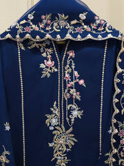 2 Piece- Pure Khaddi Silk Embroidered Suit S114228