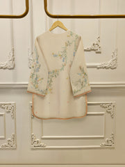 3 Piece- Pure Sheesha Silk Embroidered Suit S114255