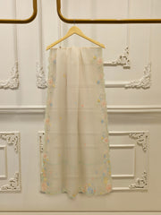3 Piece- Pure Sheesha Silk Embroidered Suit S114255