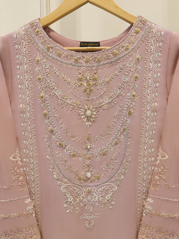 2 Piece- Pure Sheesha Silk Embroidered Suit S114249