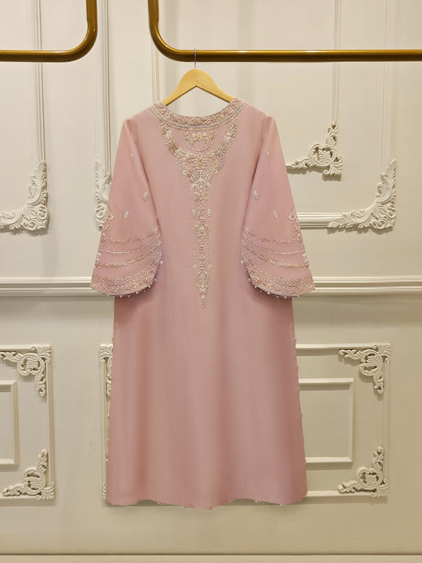 2 Piece- Pure Sheesha Silk Embroidered Suit S114249
