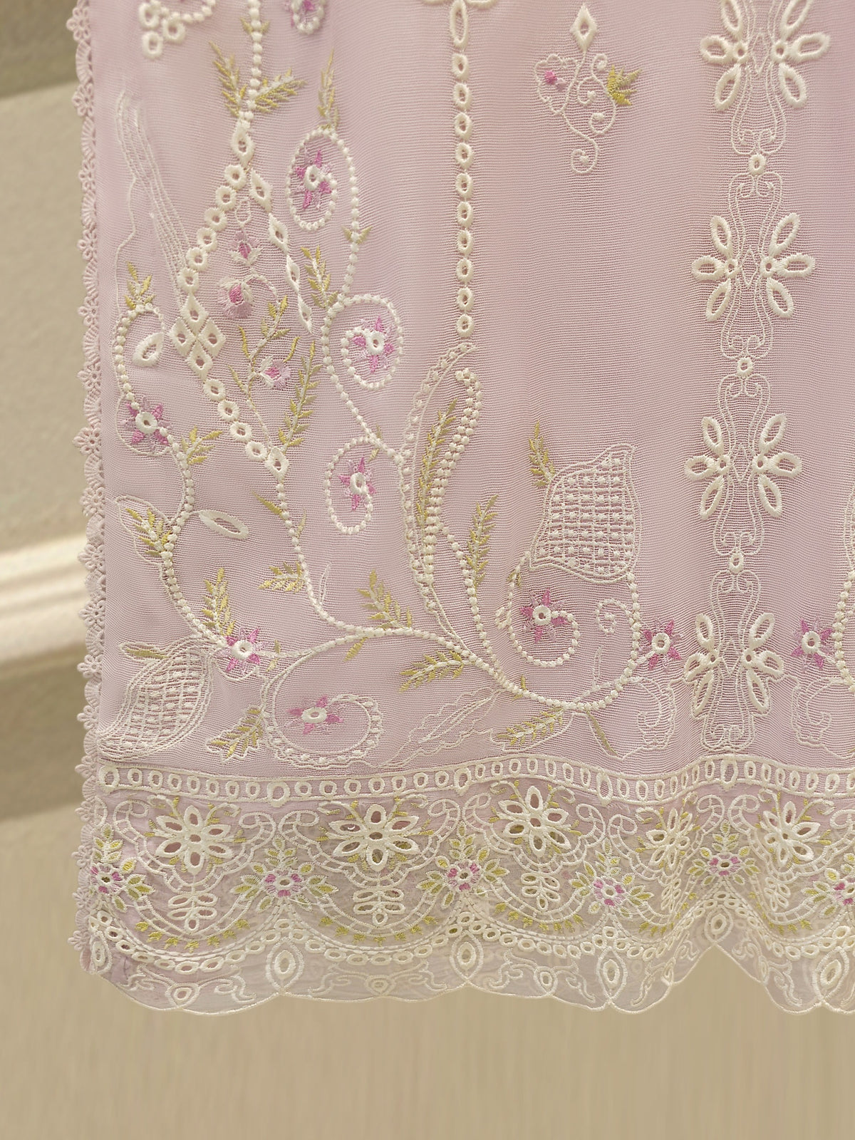 3 Piece - Pure Embroidered Cotton Net Suit S114258