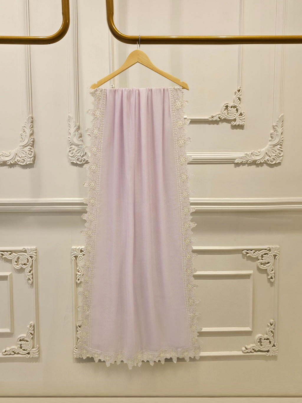 3 Piece - Pure Embroidered Cotton Net Suit S114258