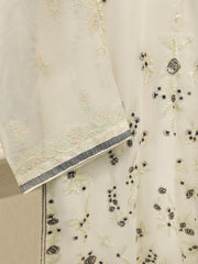 3 Piece - Pure Embroidered Cotton Net Suit S114312