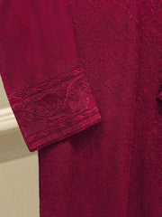 3 Piece - Pure Embroidered Cotton Net Suit S114304