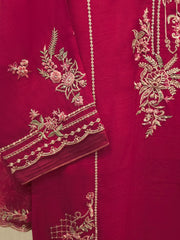 3 Piece - Pure Khaddi Silk Embroidered S114314