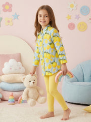 (Kids) Printed Cambric Shirt KD-0041