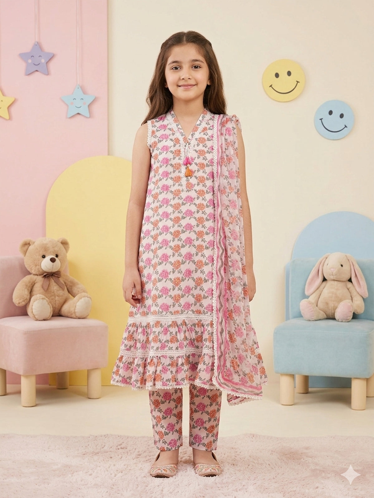 (Teens) 3 Piece - Digital Printed Lawn Suit TN00006 Main image