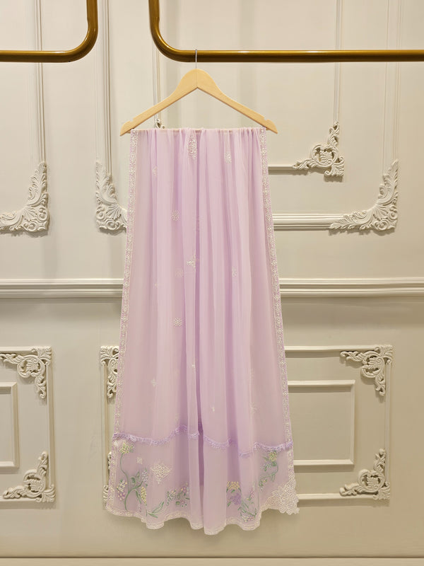 3 Piece - Embroidered Kora  Cotton Suit WS00308