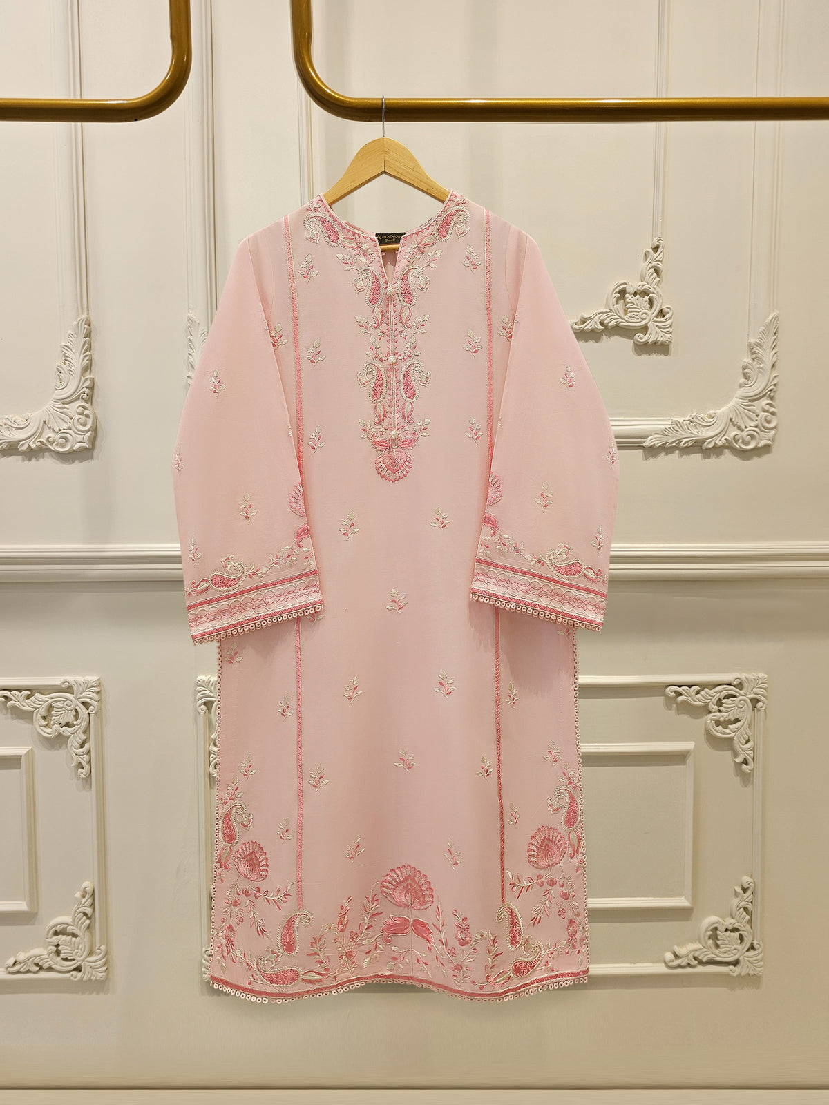 2 Piece - Embroidered Cambric Suit S114358