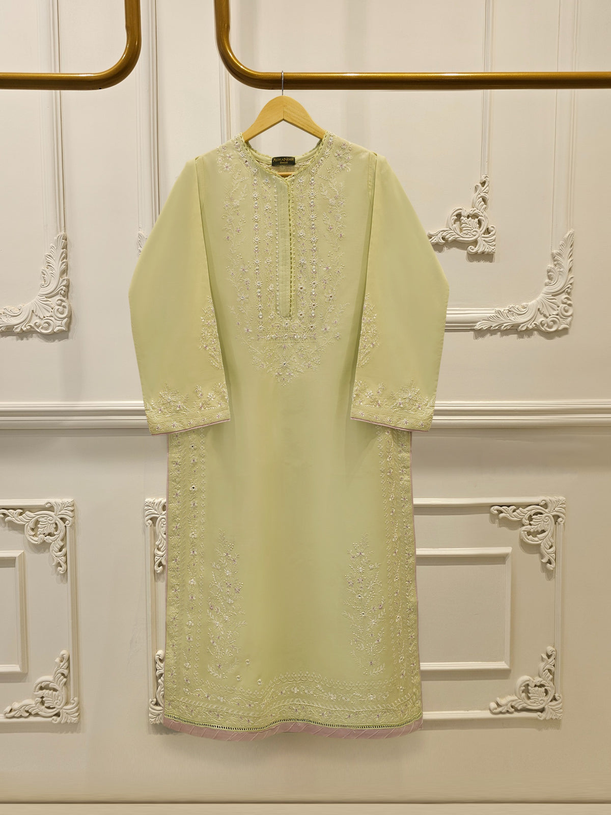 2 Piece - Embroidered Cambric Suit S114356