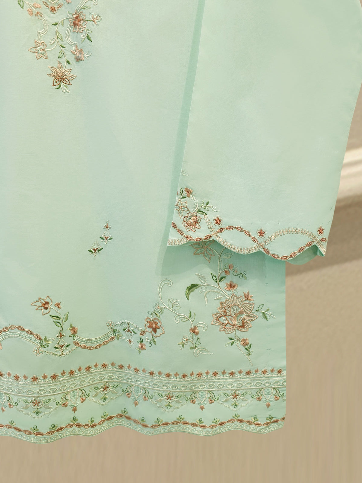 2 Piece - Embroidered Cambric Suit S114313