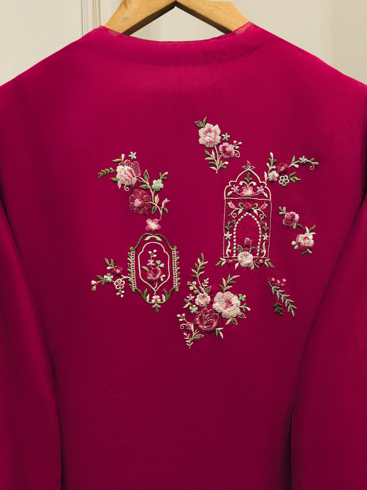 3 Piece - Pure Khaddi Silk Embroidered MTO0008 (Made to Order)