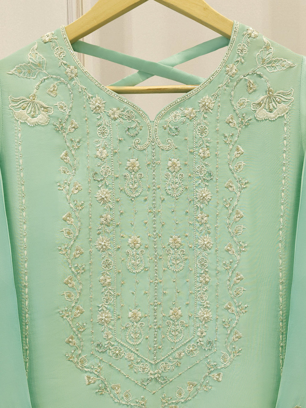 2 Piece- Pure Sheesha Silk Embroidered Suit S114577