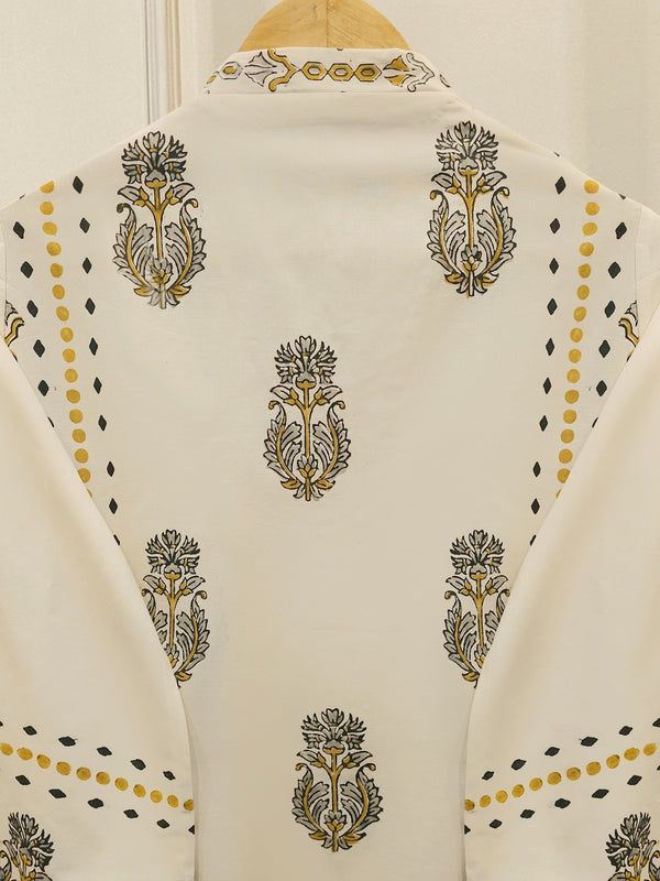 3 Piece - hand block print Cambric Suit S114324