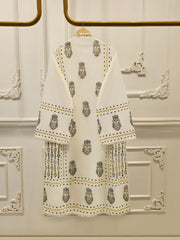 3 Piece - hand block print Cambric Suit S114324