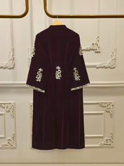 2 Piece - Embroidered Velvet Suit S113373