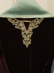 2 Piece - Embroidered Velvet Suit S113374