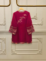 3 Piece - Pure Embroidered Cotton Net Suit S114603