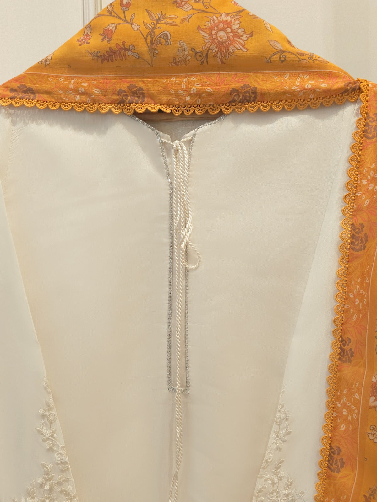 3 Piece - Pure Khaddi Silk Embroidered S114604 Secondary image