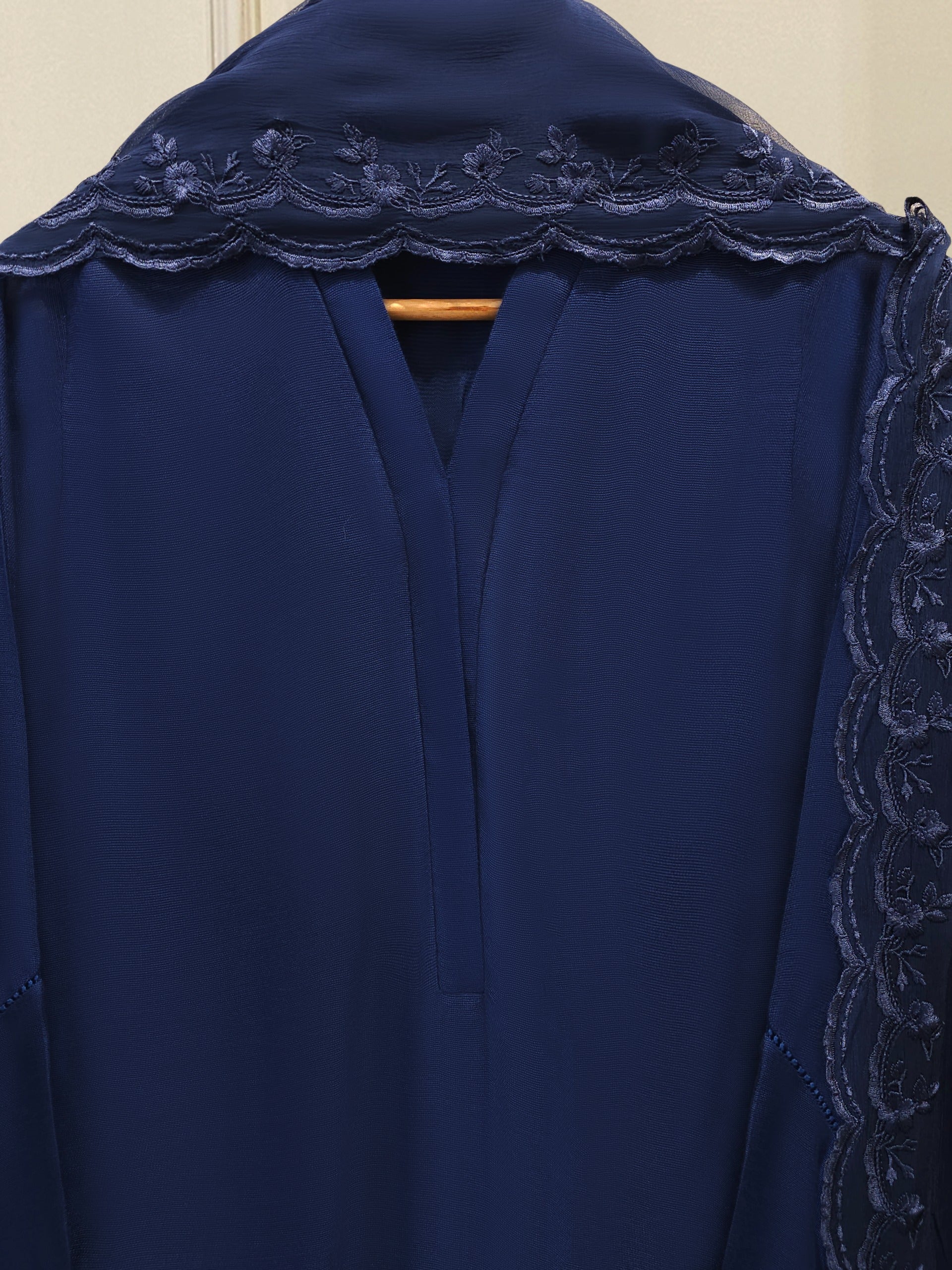 3 Piece - Pure Embroidered Cotton Net Suit S114608 Secondary image