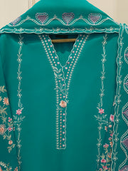 3 Piece - Embroidered Cambric  Suit S114636