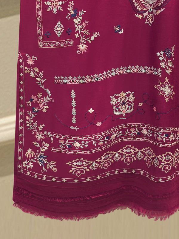 2 Piece - Embroidered Kora  Cotton Suit S114637