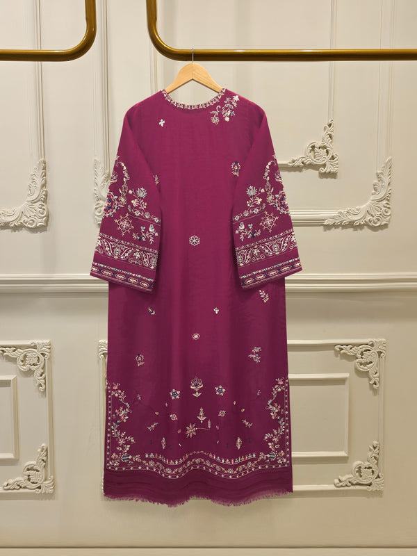 2 Piece - Embroidered Kora  Cotton Suit S114637