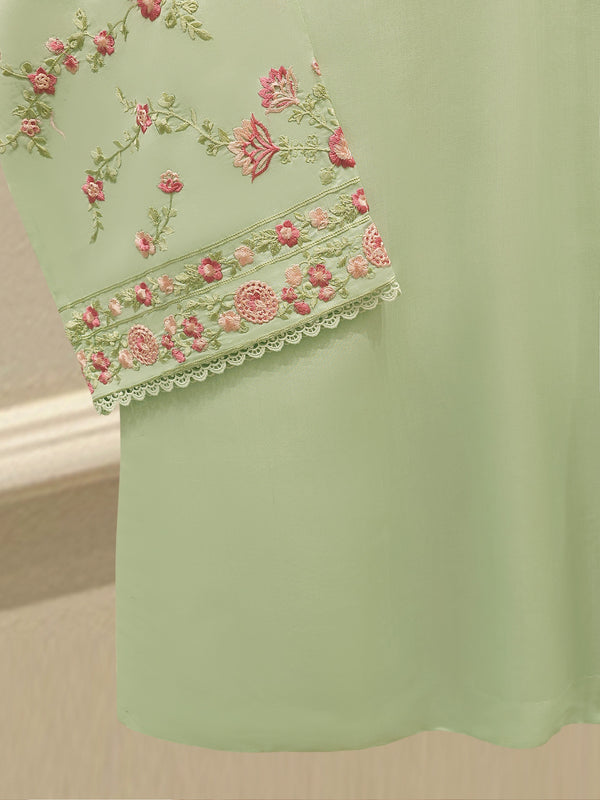 3 Piece - Pure Khaddi Silk Embroidered S114646