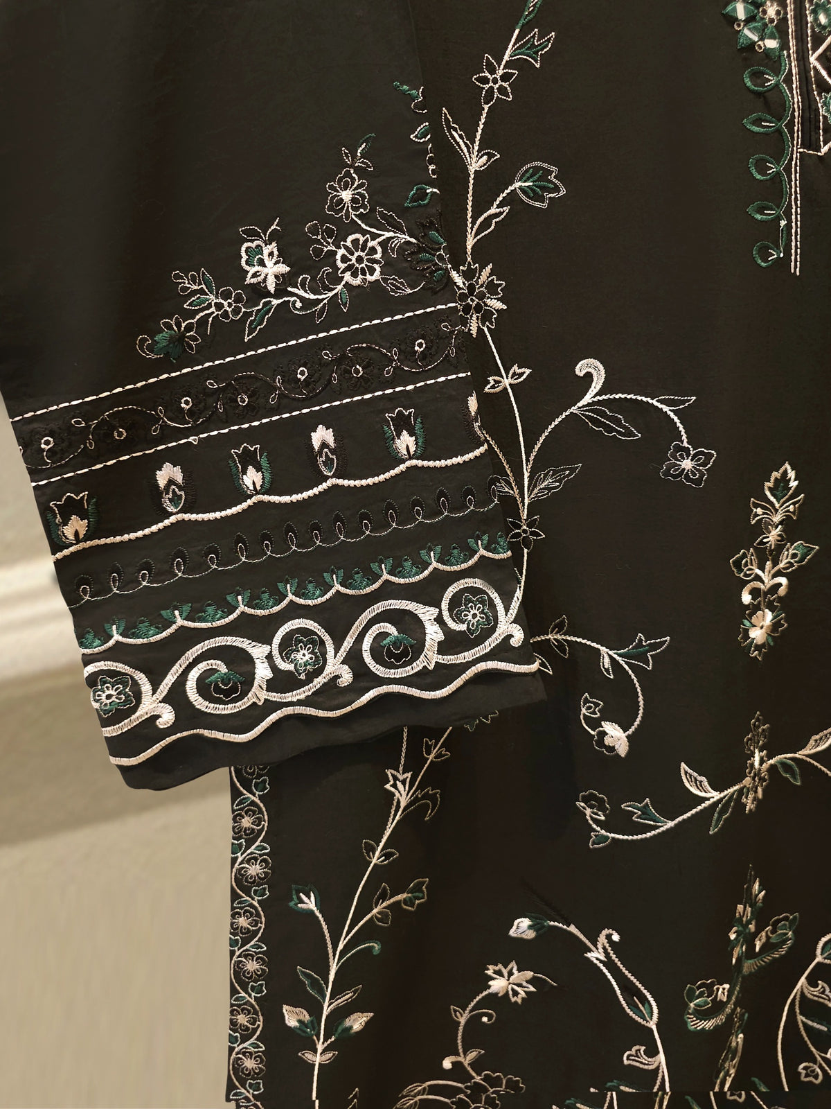 2 Piece - Embroidered Cambric Suit S114672