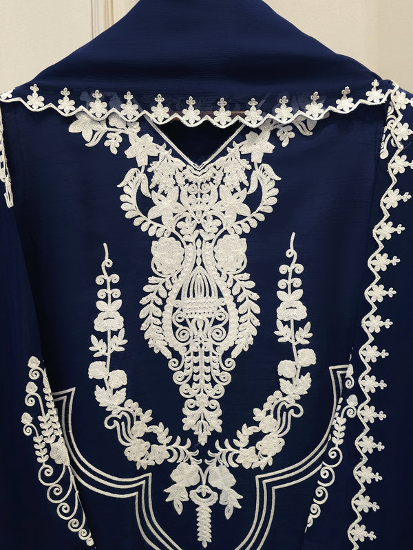 3 Piece - Pure Embroidered Korean Silk Suit S114670