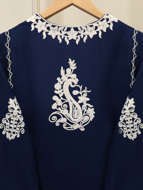 3 Piece - Pure Embroidered Korean Silk Suit S114670
