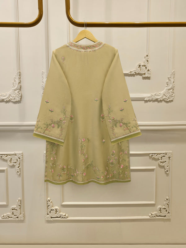 2 Piece- Pure Sheesha Silk Embroidered Suit S114667