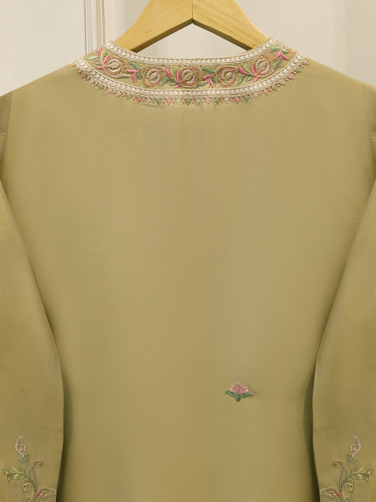 2 Piece- Pure Sheesha Silk Embroidered Suit S114667