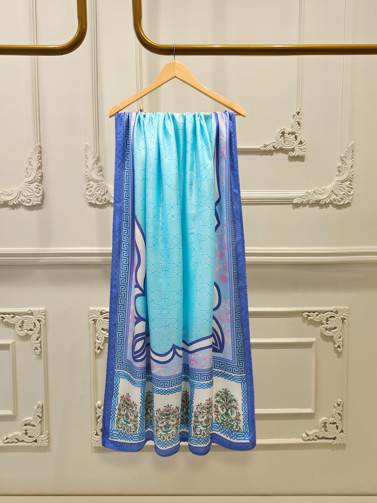 Elegant charmeuse silk Dupatta – Soft & Lightweight D125040