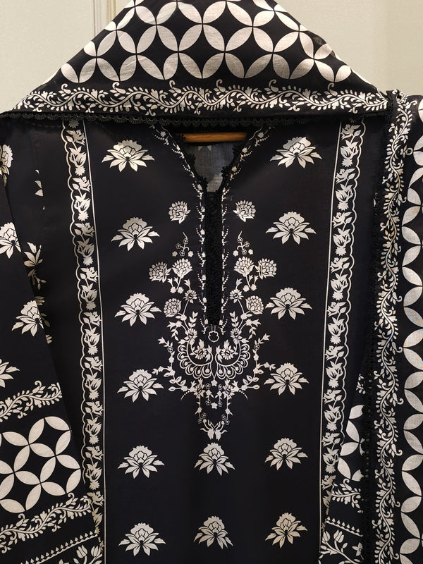 2-Piece Digital Printed Cambric Suit S114709