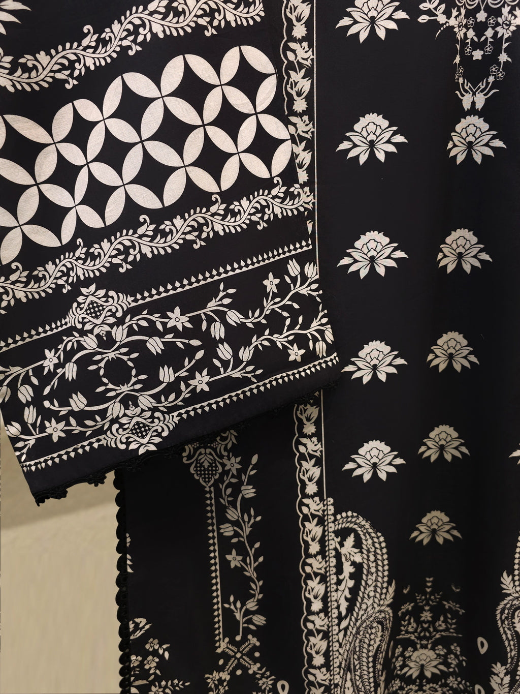 2-Piece Digital Printed Cambric Suit S114709
