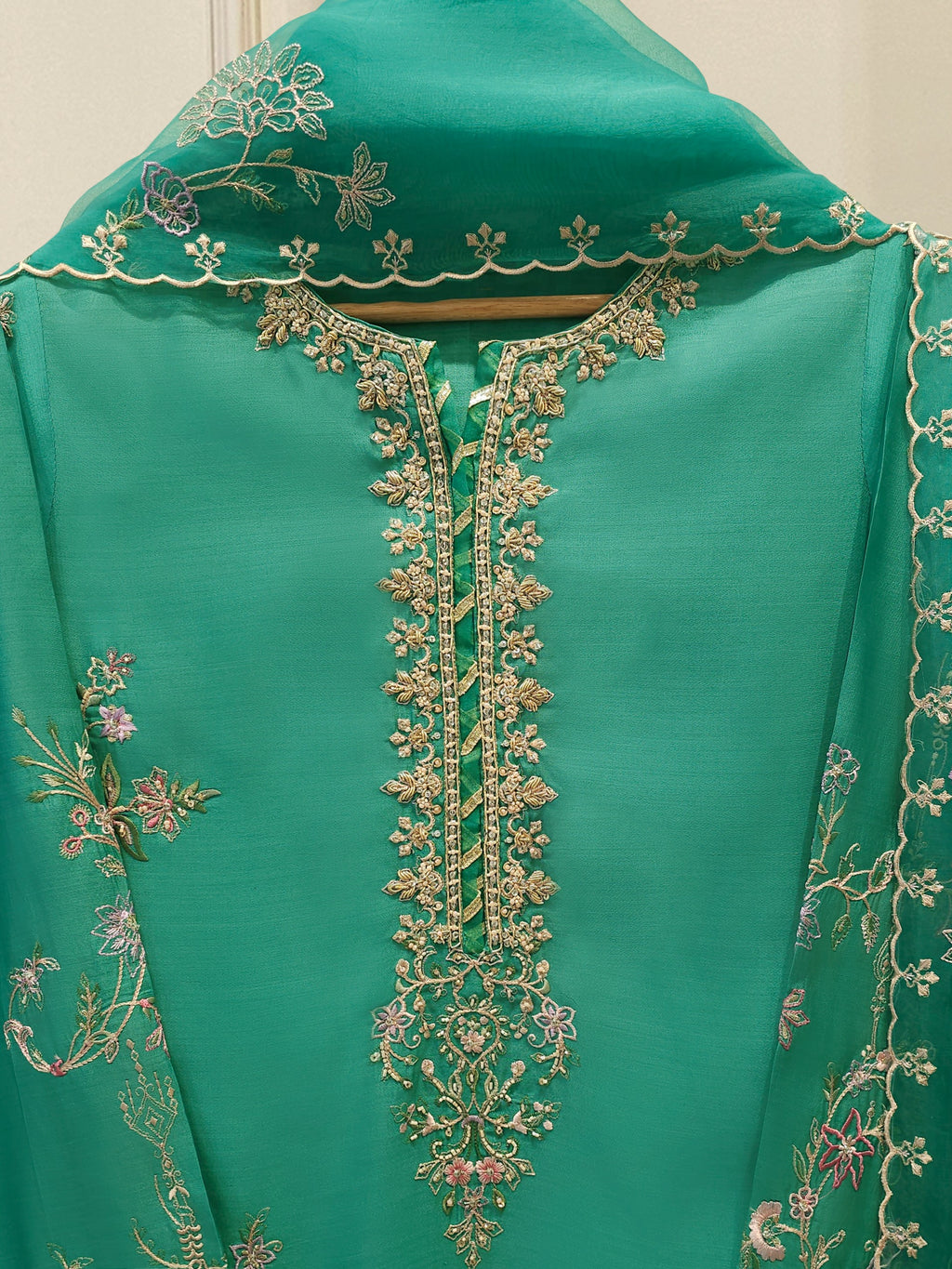 2 Piece - Pure Khaddi Silk Embroidered Suit S114711