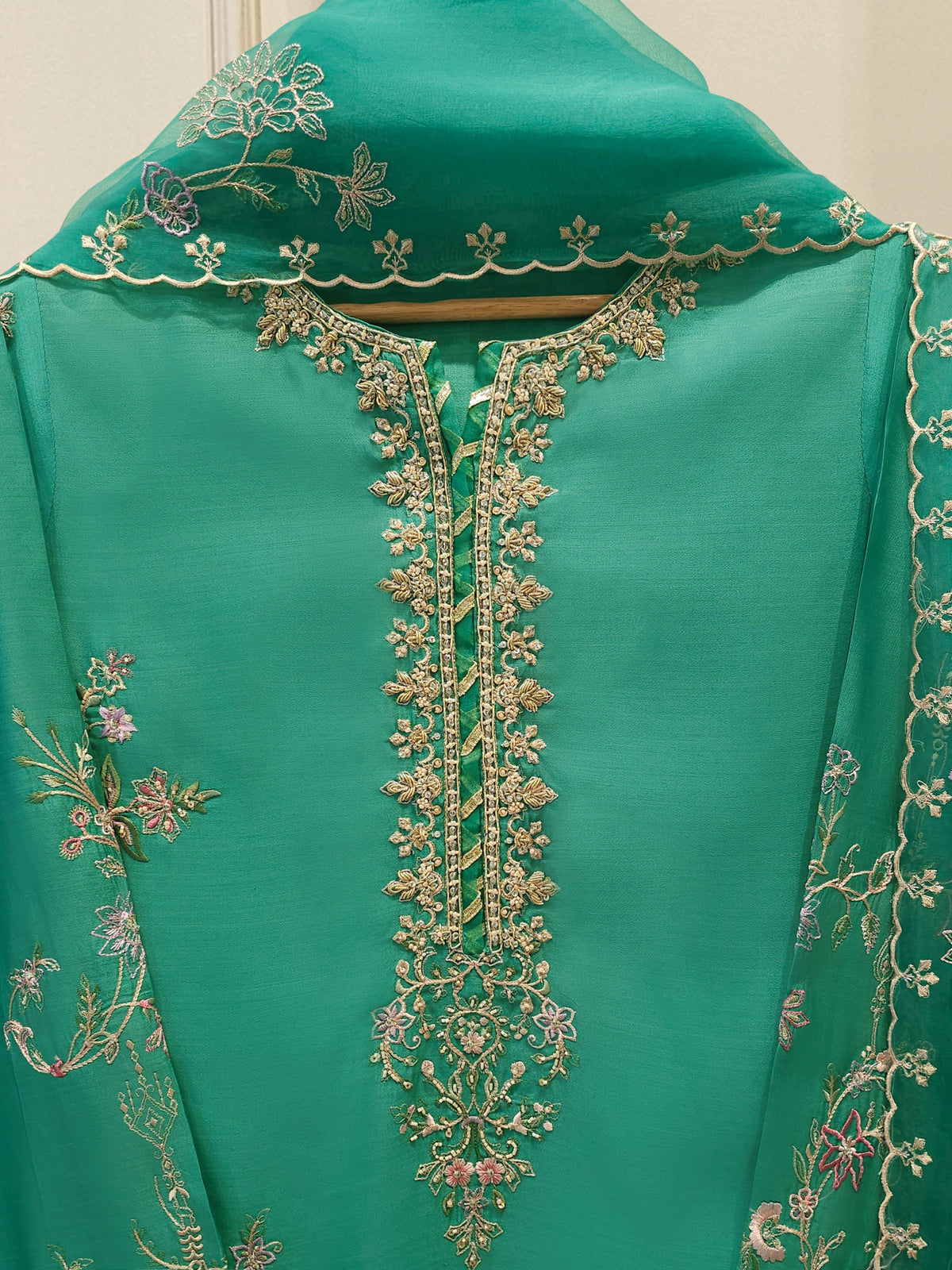 2 Piece - Pure Khaddi Silk Embroidered Suit S114711